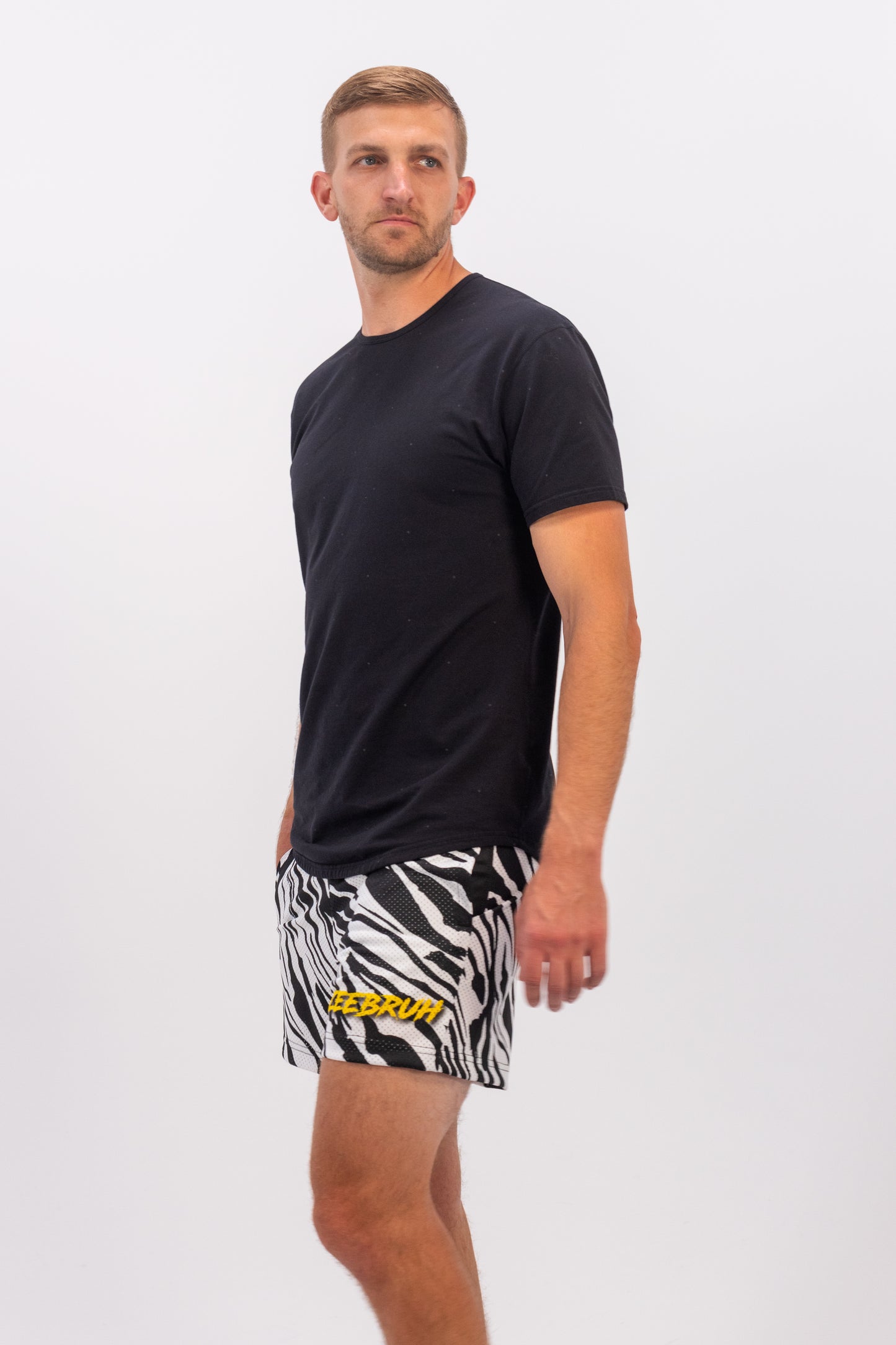 ZeeBruh Print Mesh Men's Shorts