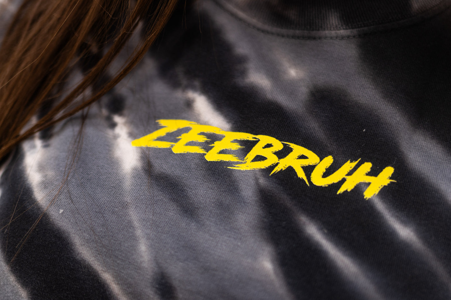 ZeeBruh Charcoal Tie Dye Crop Top